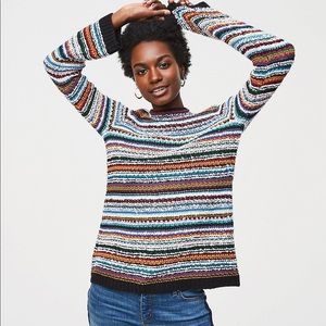 Loft Vintage Style Striped Sweater